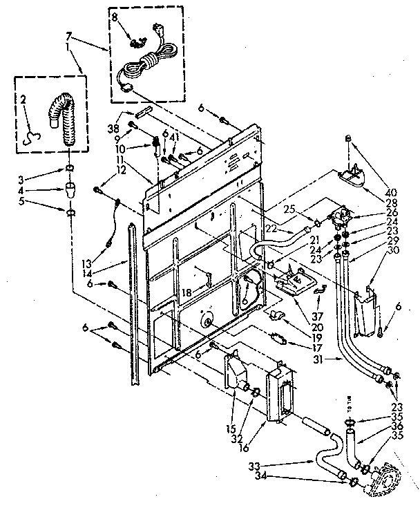 Rear panel parts