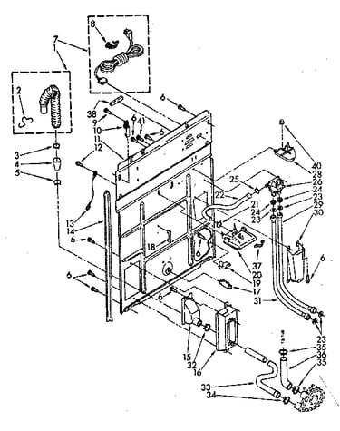 Rear panel parts
