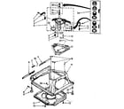 Kenmore 11082467300 machine base parts diagram