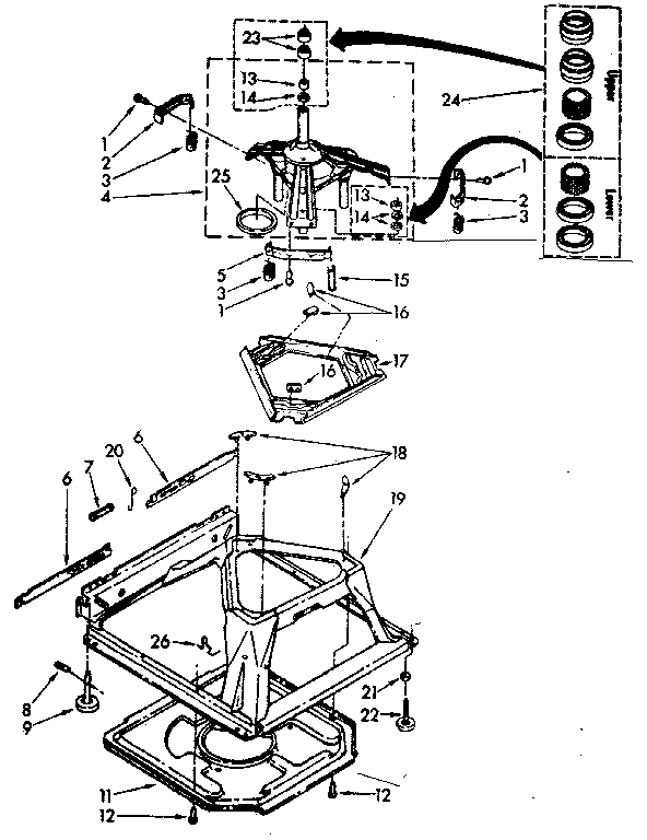 Machine base parts