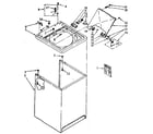 Kenmore 11082670710 top and cabinet diagram