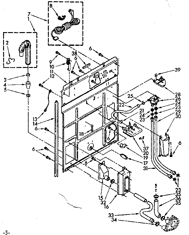 Rear panel parts