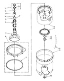 Agitator, basket and tub parts