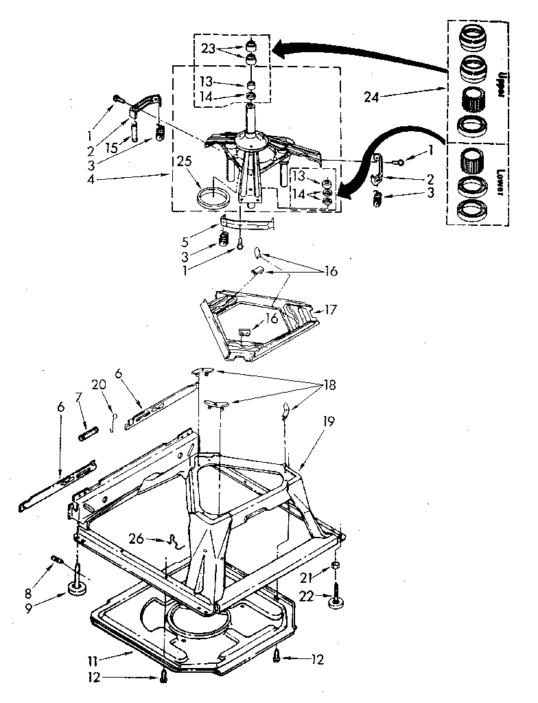 Machine base parts
