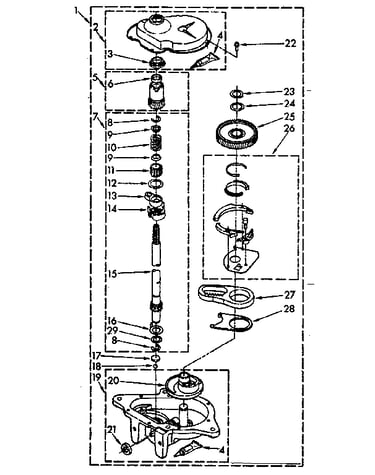 Gearcase parts