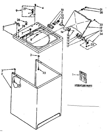 Top and cabinet parts