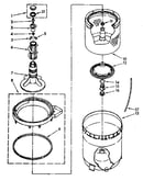 Agitator, basket and tub parts