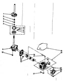 Brake, clutch, gearcase, motor and pump parts