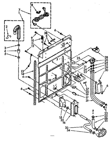 Rear panel parts