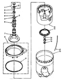 Agitator, basket and tub parts