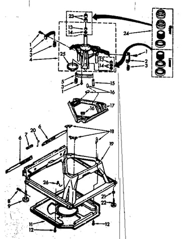 Machine base parts