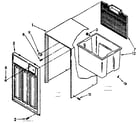 Kenmore 106856410 cabinet parts diagram