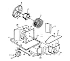 Kenmore 2538751211 electrical system and air handling parts diagram