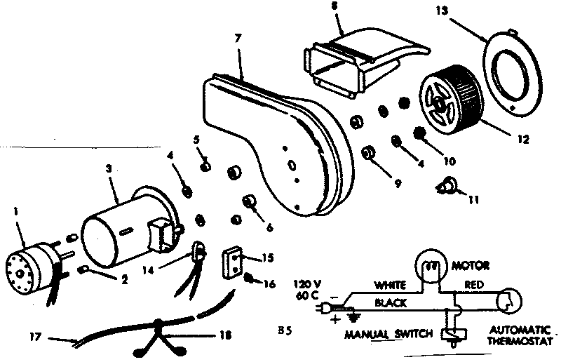 Optional forced air blower