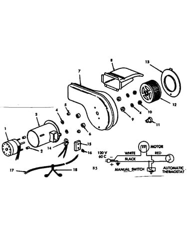 Optional forced air blower