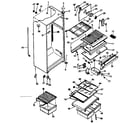 Kenmore 2538671810 cabinet parts diagram