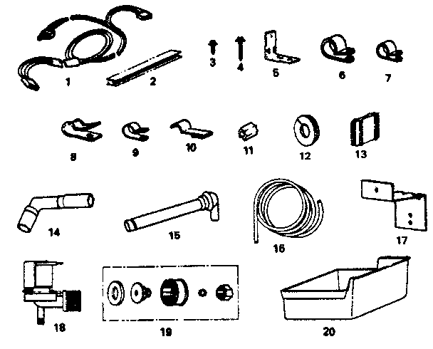 ICE MAKER INSTALLATION PARTS KIT #8085B