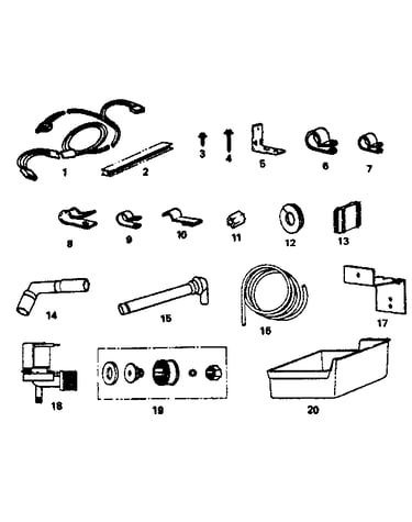 Ice maker installation parts kit #8085b