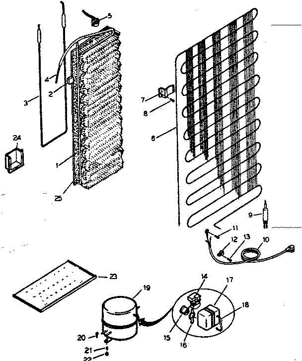 System and automatic defrost parts