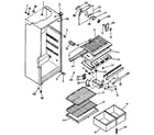Kenmore 2538365111 cabinet parts diagram