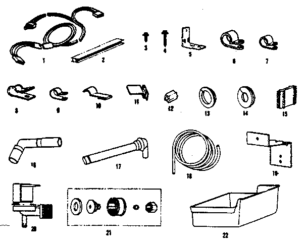 ICE MAKER INSTALLATION PARTS