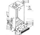 Kenmore 1068566781 cabinet parts diagram