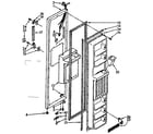 Kenmore 1068566781 freezer door parts diagram
