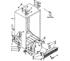 Kenmore 1068576980 cabinet parts diagram