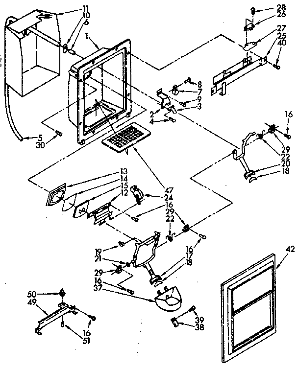 DISPENSER FRONT PARTS