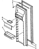 Refrigerator interior door panel parts