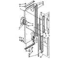 Kenmore 1068576960 refrigerator exterior door panel parts diagram