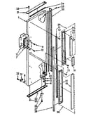 Refrigerator exterior door panel parts