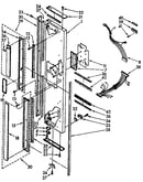 Freezer exterior door panel parts