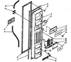 Kenmore 1068576930 freezer interior door panel parts diagram