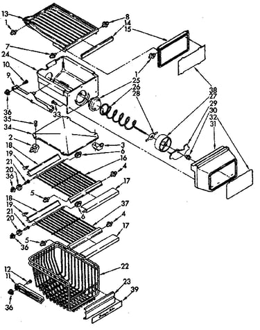 Freezer interior parts