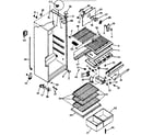 Kenmore 2538369202 cabinet parts diagram