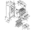 Kenmore 2538375160 cabinet parts diagram