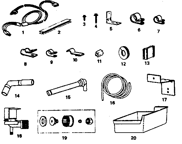 ICE MAKER INSTALLATION PARTS KIT #8085B