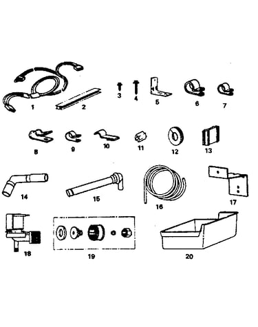 Ice maker installation parts kit #8085b