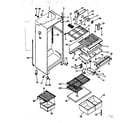 Kenmore 2538361261 cabinet parts diagram