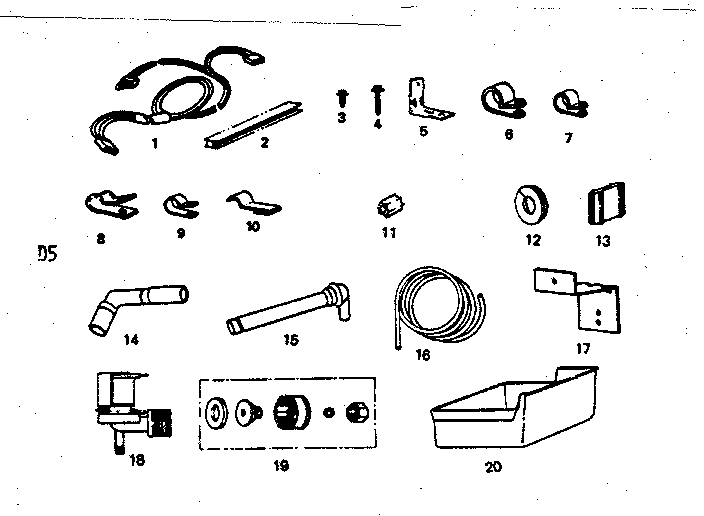 Ice maker installation parts kit #8085c