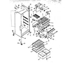 Kenmore 2538367221 cabinet parts diagram
