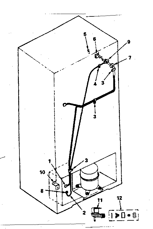 Ice maker installation parts