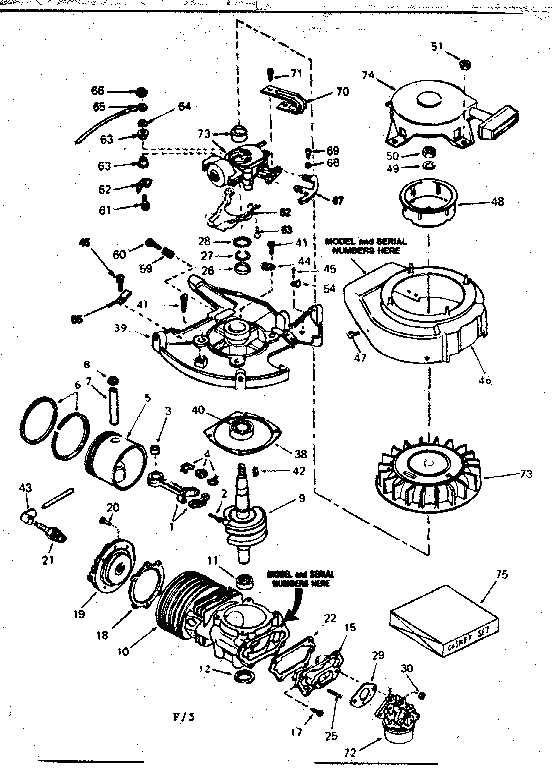 ENGINE ASSEMBLY TYPE NO. 643-35C