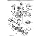 Craftsman 217586614 engine assembly type no. 643-35c diagram