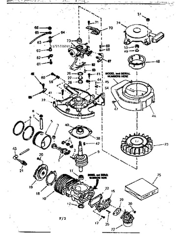Engine assembly type no. 643-35c