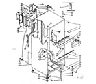 Kenmore 1068376470 cabinet parts diagram