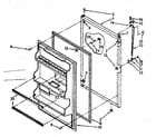 Kenmore 1068376450 refrigerator door parts diagram