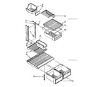 Kenmore 1068378741 shelf parts diagram