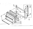 Kenmore 1068378711 freezer door parts diagram